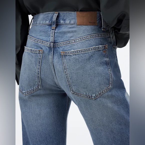 Madewell Women’s The Dean Easy Straight Jean, Monessen Wash, SIZE: 25 - Picture 5 of 16